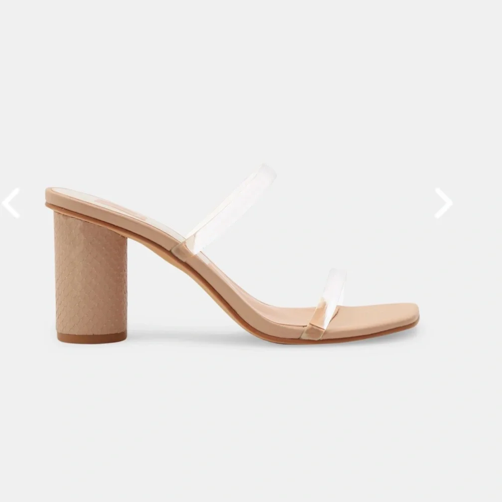 Dolce Vita Noles heels in nude/crystal